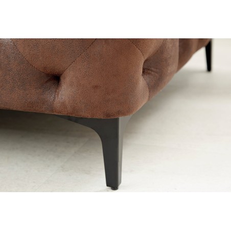 Tabouret MODERN BAROCK 90cm brun antique Chesterfield