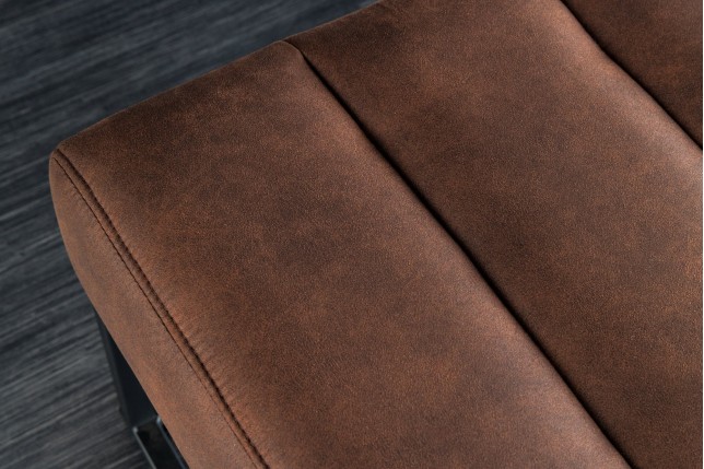 Banc PETIT BEAUTÉ 110cm microfibre brun antique