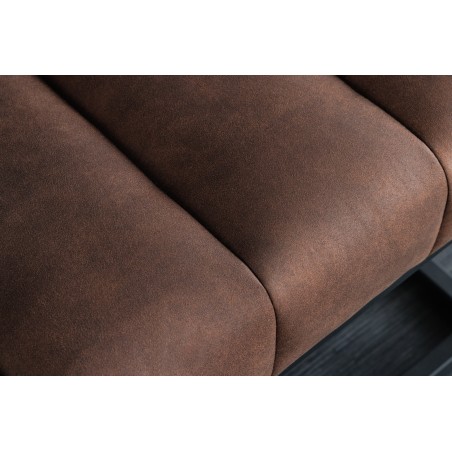 Banc PETIT BEAUTÉ 110cm microfibre brun antique
