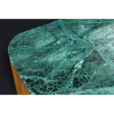 Meuble TV VENEZIANO 160cm manguier et marbre vert