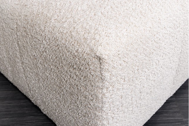 Tabouret Banc ROYAL 120cm Bouclé Champagne Beige