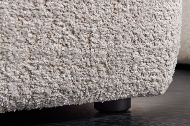 Tabouret Banc ROYAL 120cm Bouclé Champagne Beige