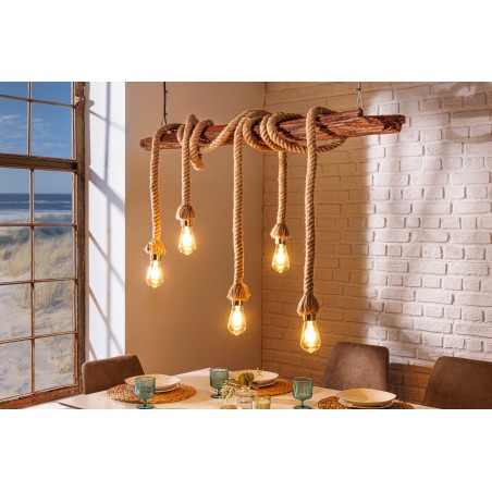 Suspension SEVEN SEAS 110cm bois d'acacia recyclé naturel