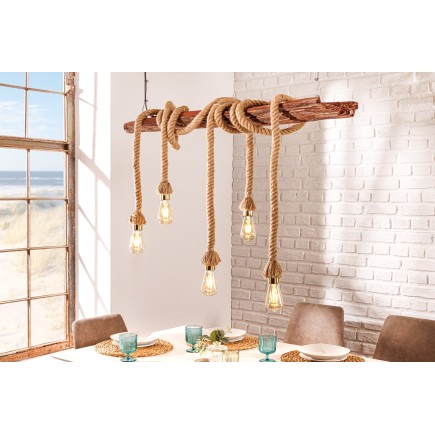 Suspension SEVEN SEAS 110cm bois d'acacia recyclé naturel 2