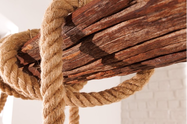 Suspension SEVEN SEAS 110cm bois d'acacia recyclé naturel