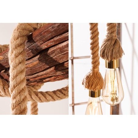 Suspension SEVEN SEAS 110cm bois d'acacia recyclé naturel