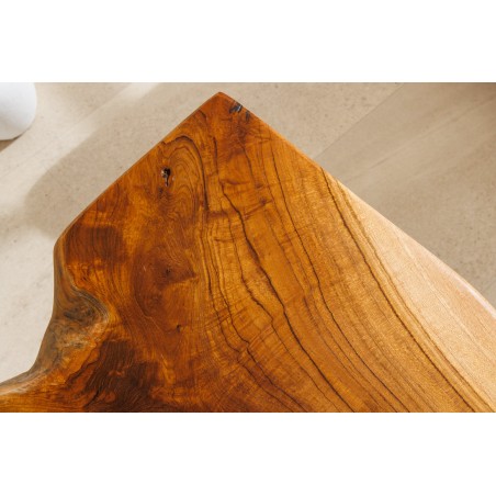 Banc ROOT en teck massif 100cm brun naturel