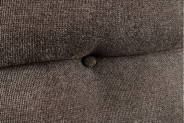 Banc BIG GEORGE 160cm Velours Taupe - Piètement Métal Noir