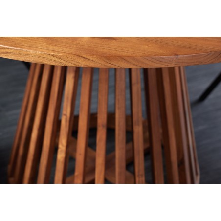 Table à manger ronde MAISON JADE Ø140cm acacia massif