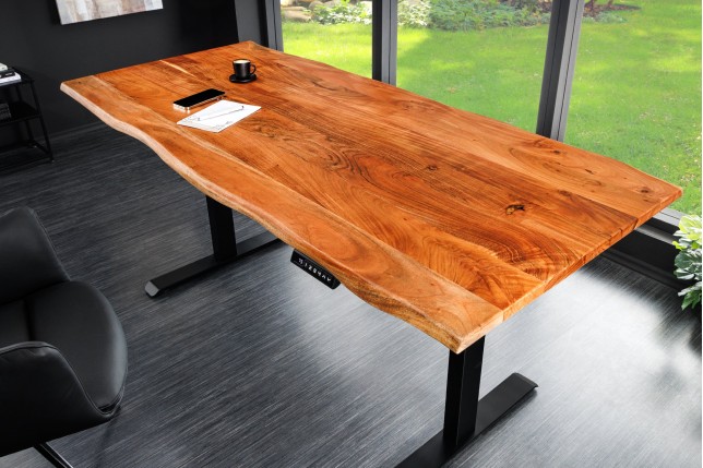Plateau Bureau MAMMUT 120cm Acacia Massif Naturel