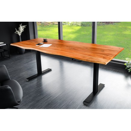 Plateau Bureau MAMMUT 120cm Acacia Massif Naturel 2