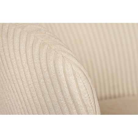 Chaise LYON métal noir et cordage beige - Lot de 2