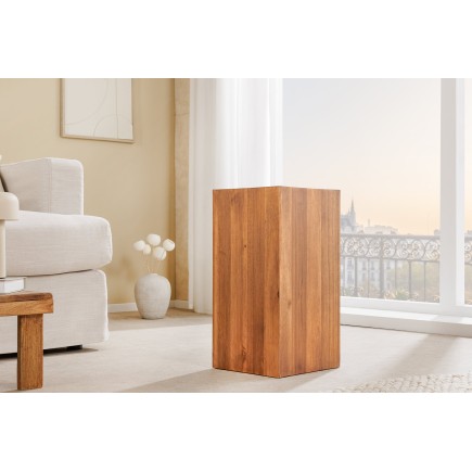 Colonne décorative COLUMNA 50cm acacia brun naturel