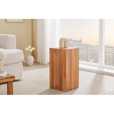 Colonne décorative COLUMNA 50cm acacia brun naturel 2