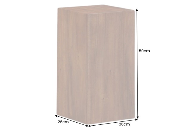 Colonne décorative COLUMNA 50cm acacia brun naturel