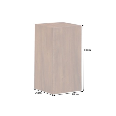 Colonne décorative COLUMNA 50cm acacia brun naturel