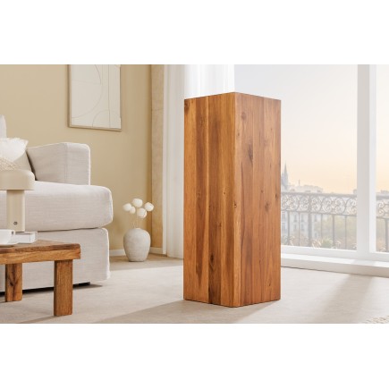 Colonne décorative COLUMNA 75cm acacia brun naturel