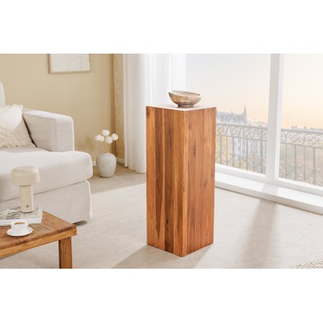 Colonne décorative COLUMNA 75cm acacia brun naturel