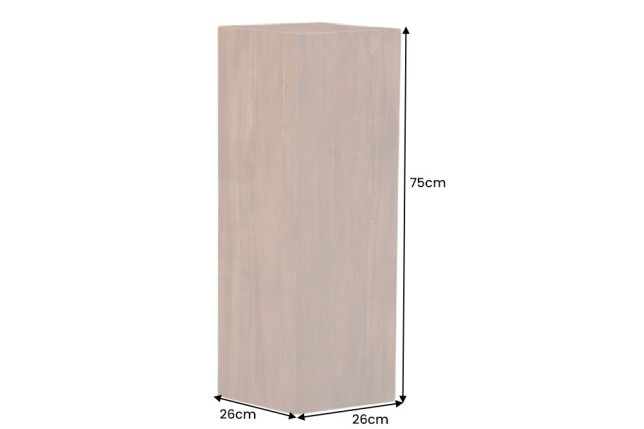 Colonne décorative COLUMNA 75cm acacia brun naturel