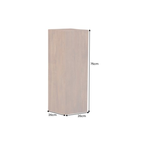 Colonne décorative COLUMNA 75cm acacia brun naturel
