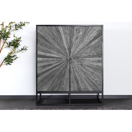 Highboard Barracuda 120cm - Buffet Haut Manguier & Teck 2