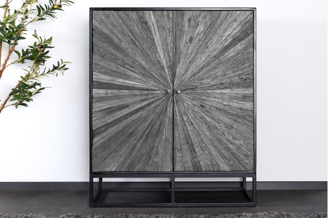 Highboard Barracuda 120cm - Buffet Haut Manguier & Teck