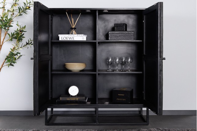 Highboard Barracuda 120cm - Buffet Haut Manguier & Teck