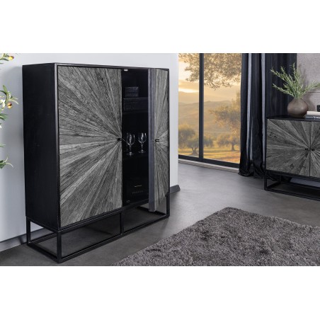 Highboard Barracuda 120cm - Buffet Haut Manguier & Teck