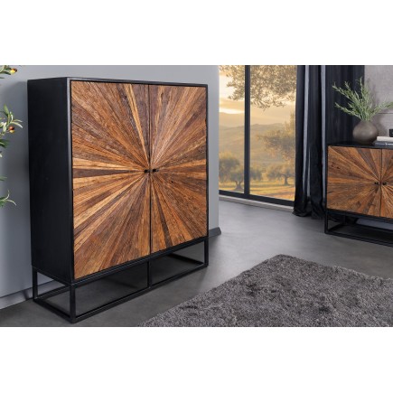 Highboard Barracuda 120cm - Buffet haut manguier et teck