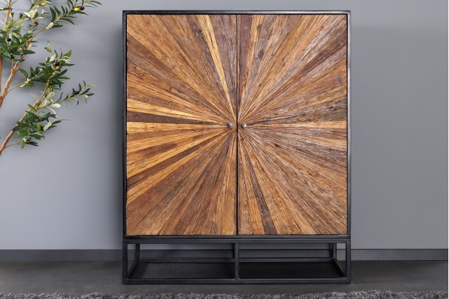 Highboard Barracuda 120cm - Buffet haut manguier et teck