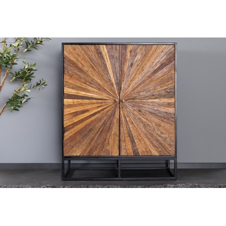 Highboard Barracuda 120cm - Buffet haut manguier et teck