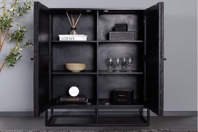Highboard Barracuda 120cm - Buffet haut manguier et teck