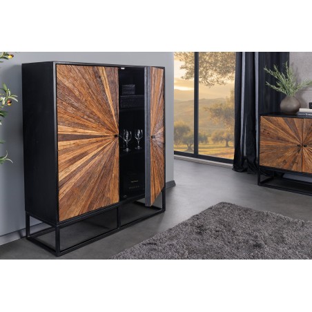 Highboard Barracuda 120cm - Buffet haut manguier et teck