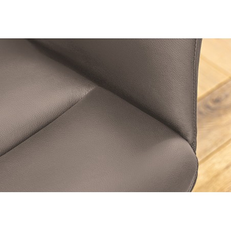 Fauteuil Pivotant PAPILLON Cuir Marron 360°