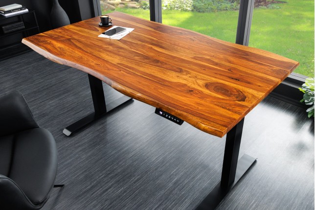 Plateau bureau MAMMUT 140cm bois sheesham massif