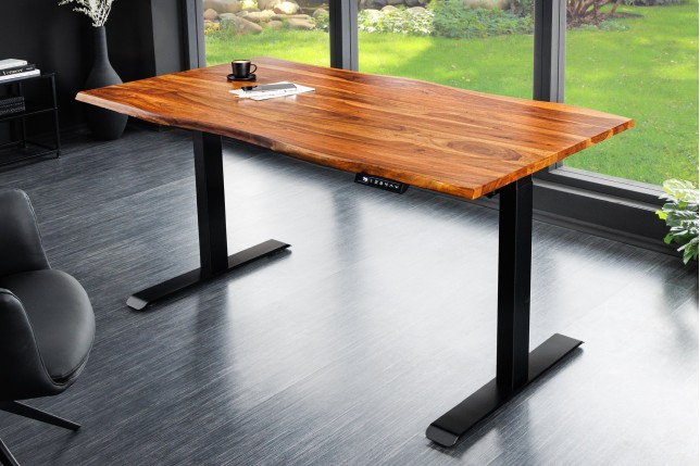 Plateau bureau MAMMUT 140cm bois sheesham massif