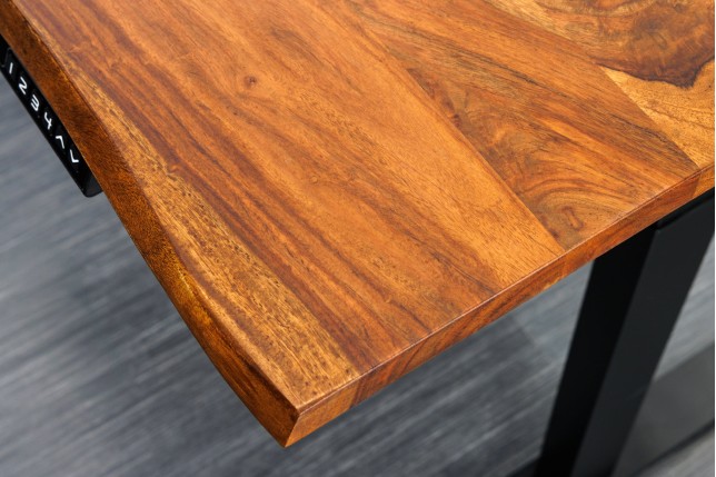 Plateau bureau MAMMUT 140cm bois sheesham massif