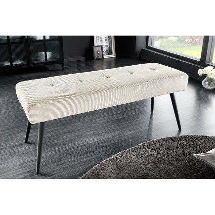 Banc BOUTIQUE 100cm Beige en Corde Tressée