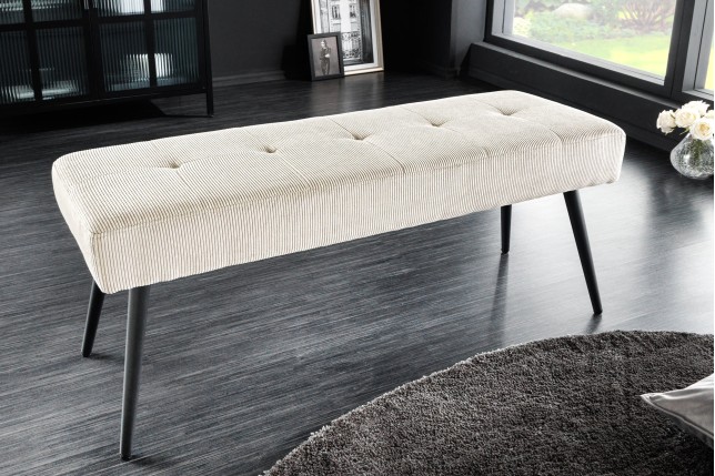 Banc BOUTIQUE 100cm Beige en Corde Tressée