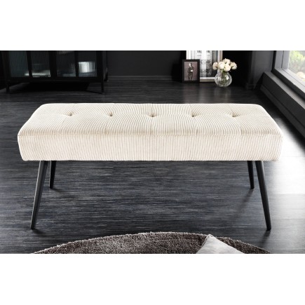 Banc BOUTIQUE 100cm Beige en Corde Tressée 2