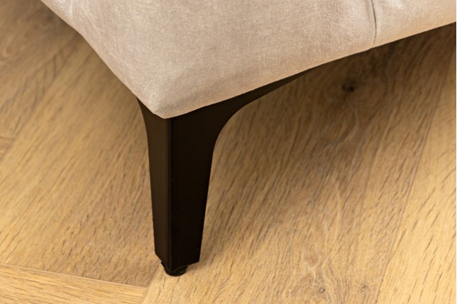 Fauteuil Chesterfield Modern Barock velours champagne beige