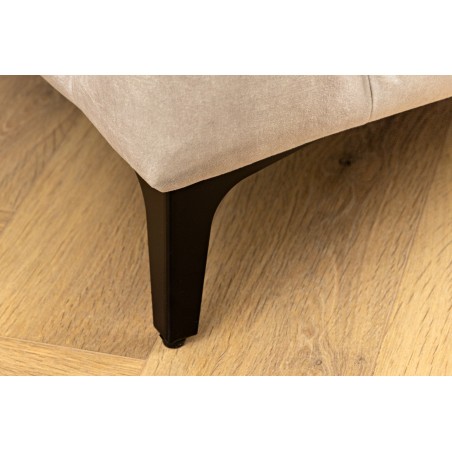 Fauteuil Chesterfield Modern Barock velours champagne beige