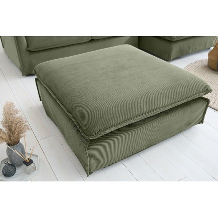 Tabouret HEAVEN 100cm housse cordon vert