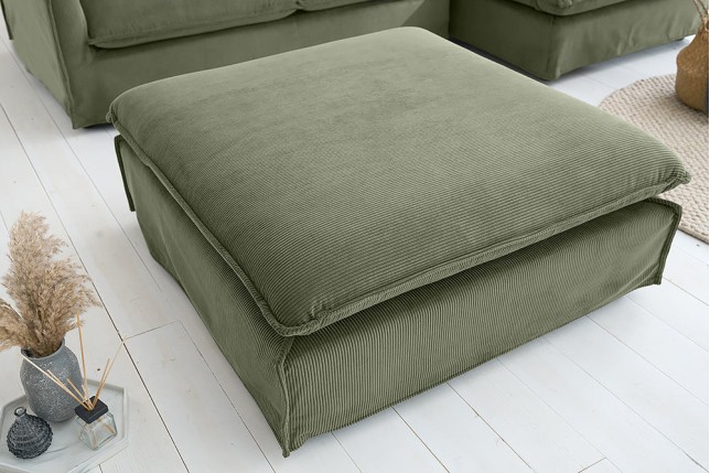 Tabouret HEAVEN 100cm housse cordon vert