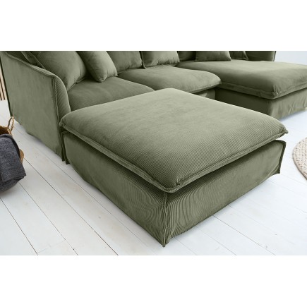 Tabouret HEAVEN 100cm housse cordon vert 2