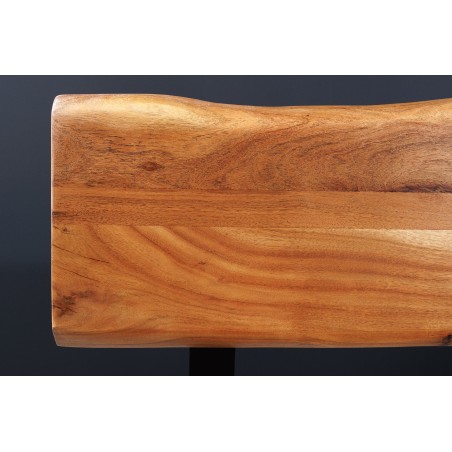 Banc MAMMUT 160cm Acacia Massif Finition Miel avec Dossier
