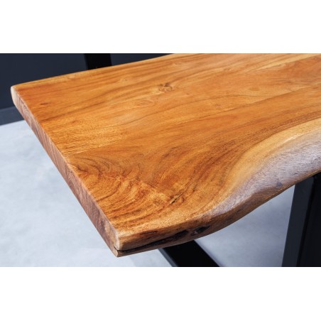Banc MAMMUT 160cm Acacia Massif Finition Miel avec Dossier