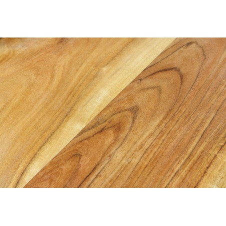 Banc MAMMUT 200cm acacia massif finition miel avec dossier
