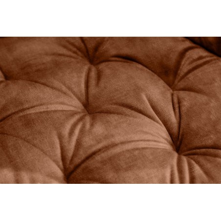 Fauteuil pivotant velours brun rouille - THE DUTCH COMFORT