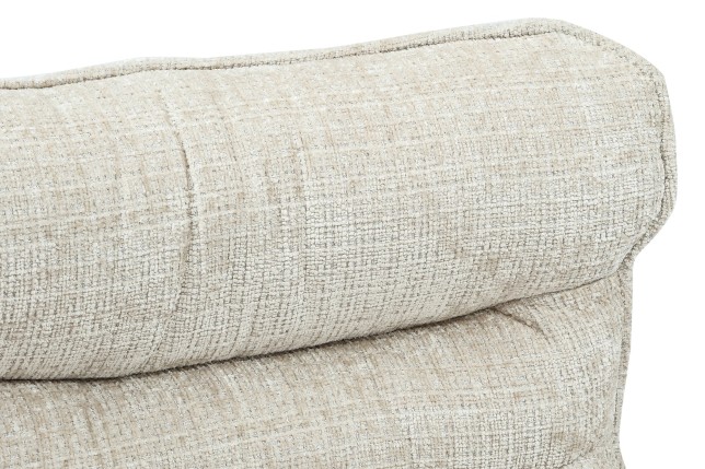 Fauteuil CLOUD pivotant 360° tissu beige champagne